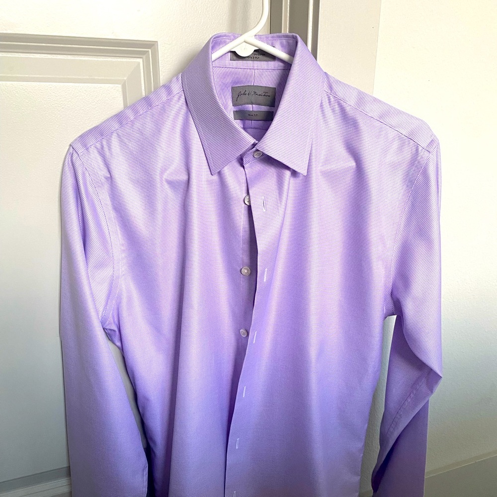 John W. Nordstrom Signature Purple Men’s Dress Shirt - 15 1/2 34/35